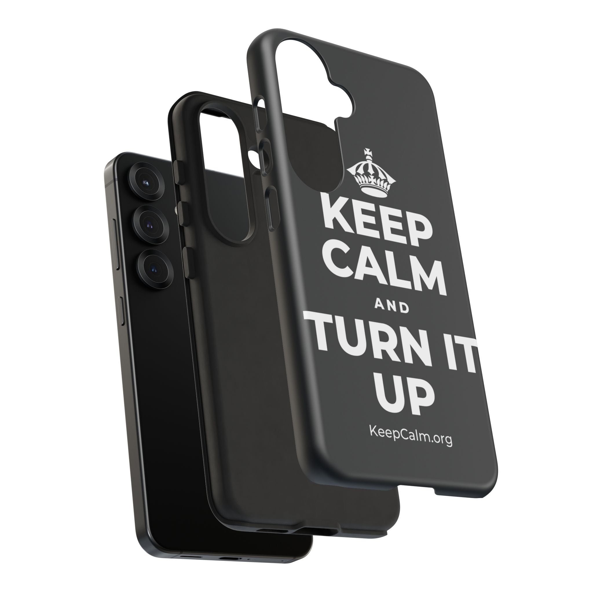 KEEP CALM AND TURN IT UP Phone Case (Dark)