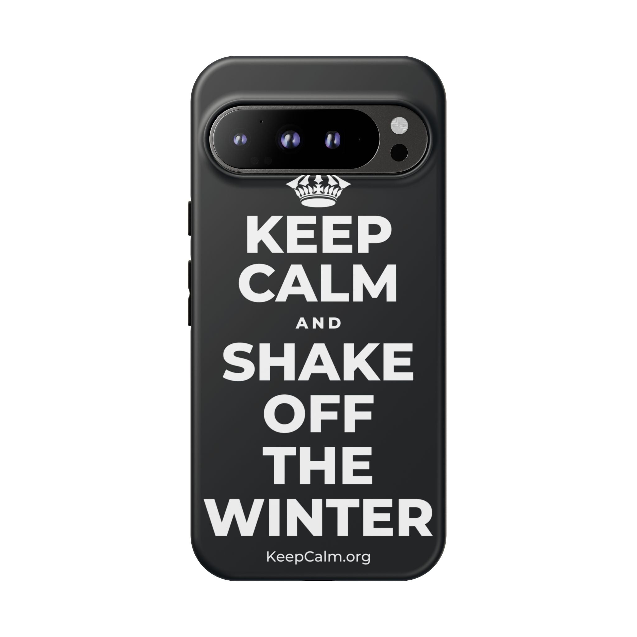 KEEP CALM AND SHAKE OFF THE WINTER Phone Case (Dark)