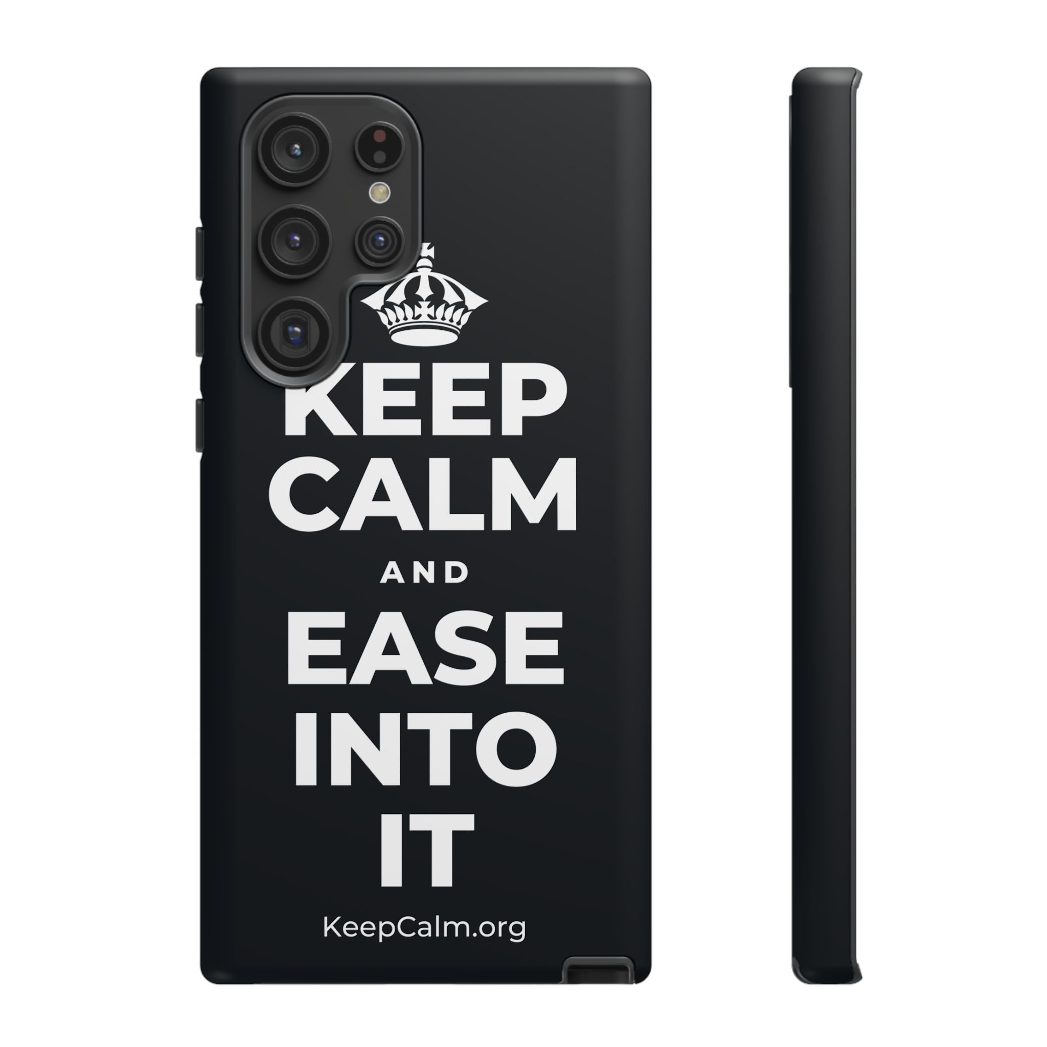 KEEP CALM AND EASE INTO IT Phone Case (Dark)