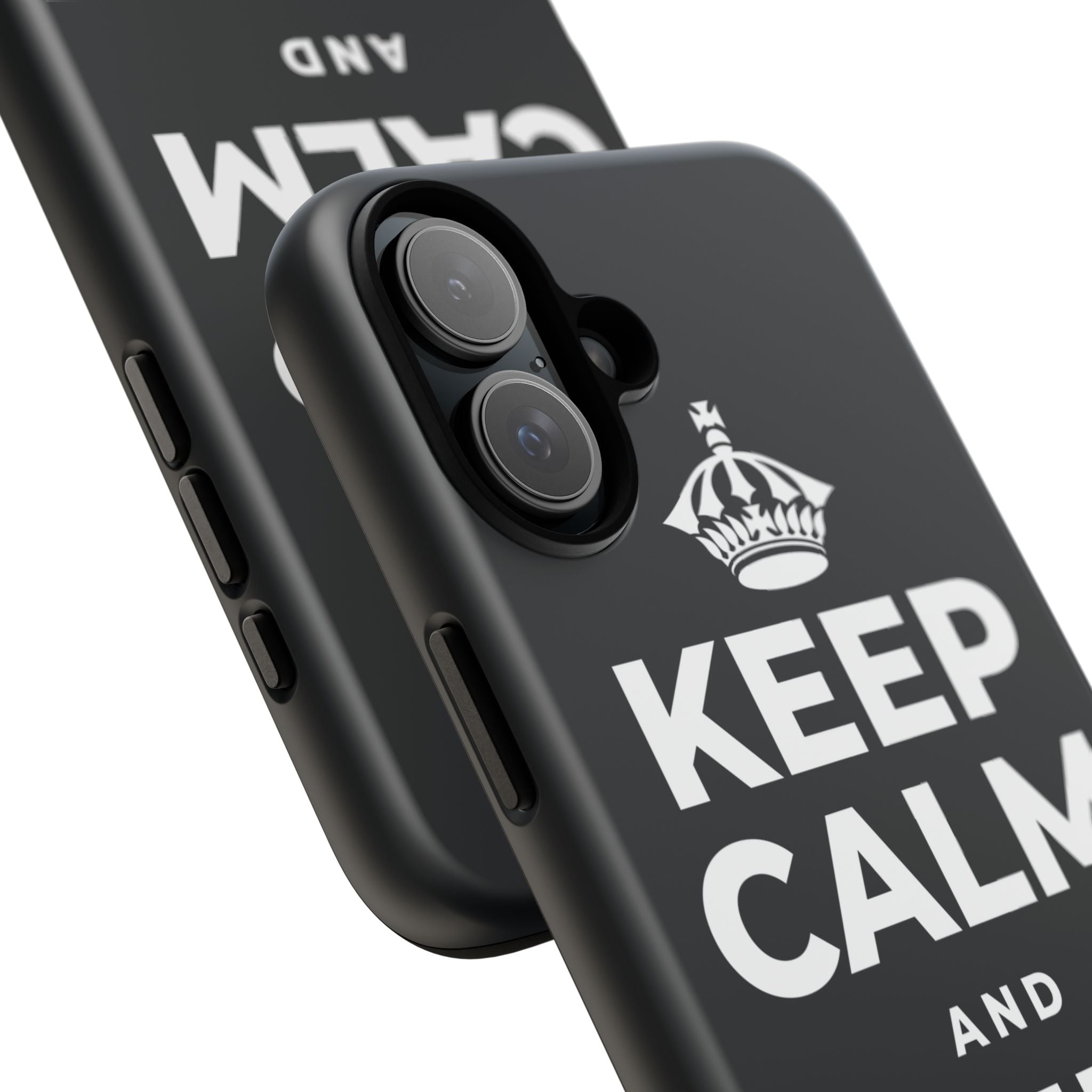 KEEP CALM AND DRINK WATER Phone Case (Dark)