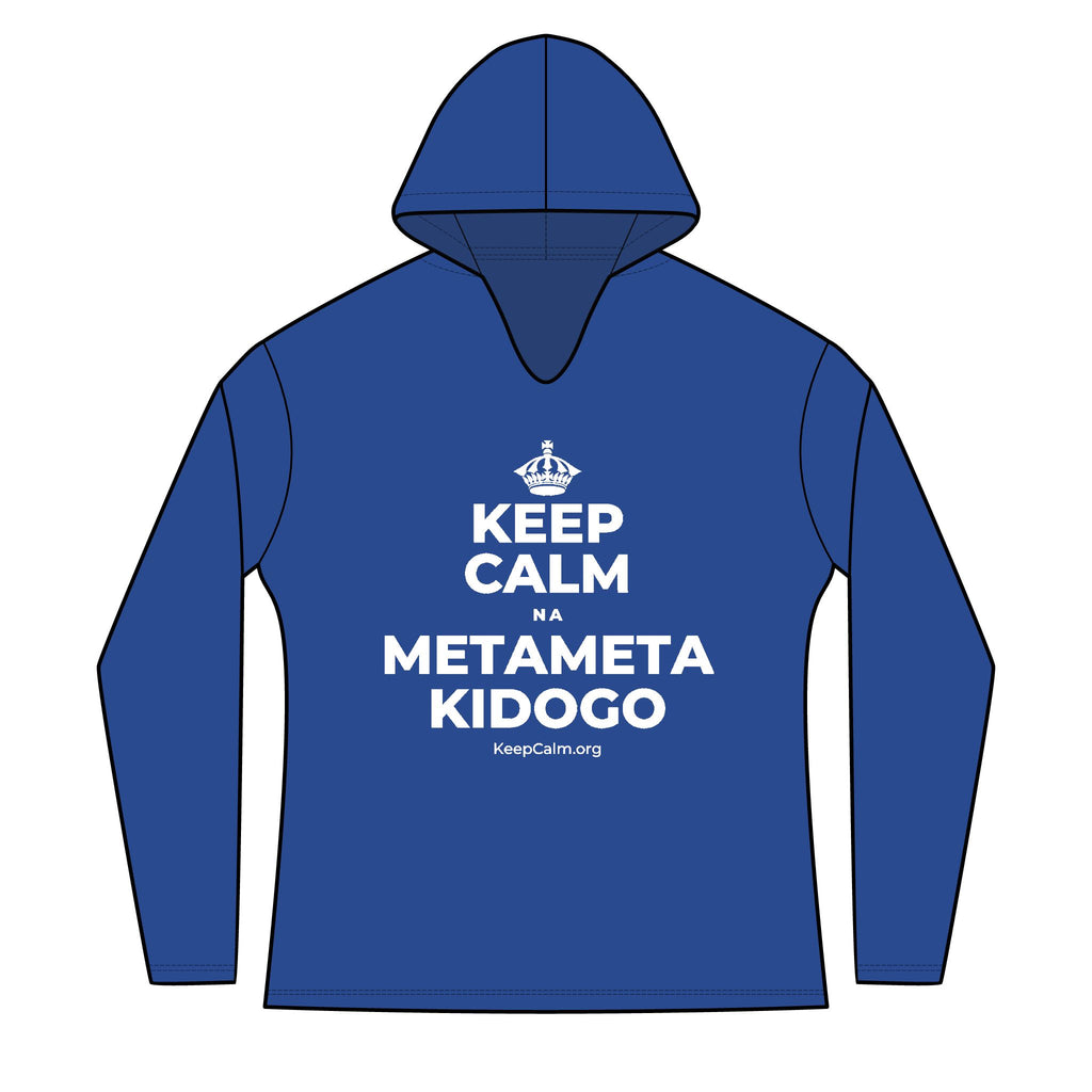 KEEP CALM NA METAMETA KIDOGO Women's Long Sleeve Hoodie