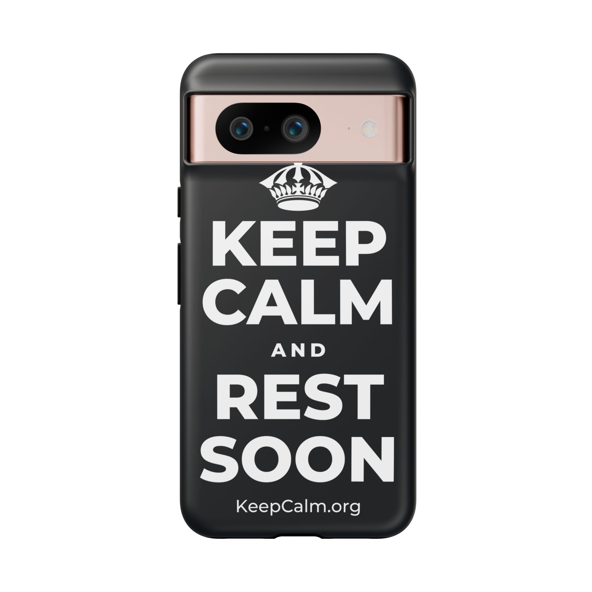 KEEP CALM AND REST SOON Phone Case (Dark)
