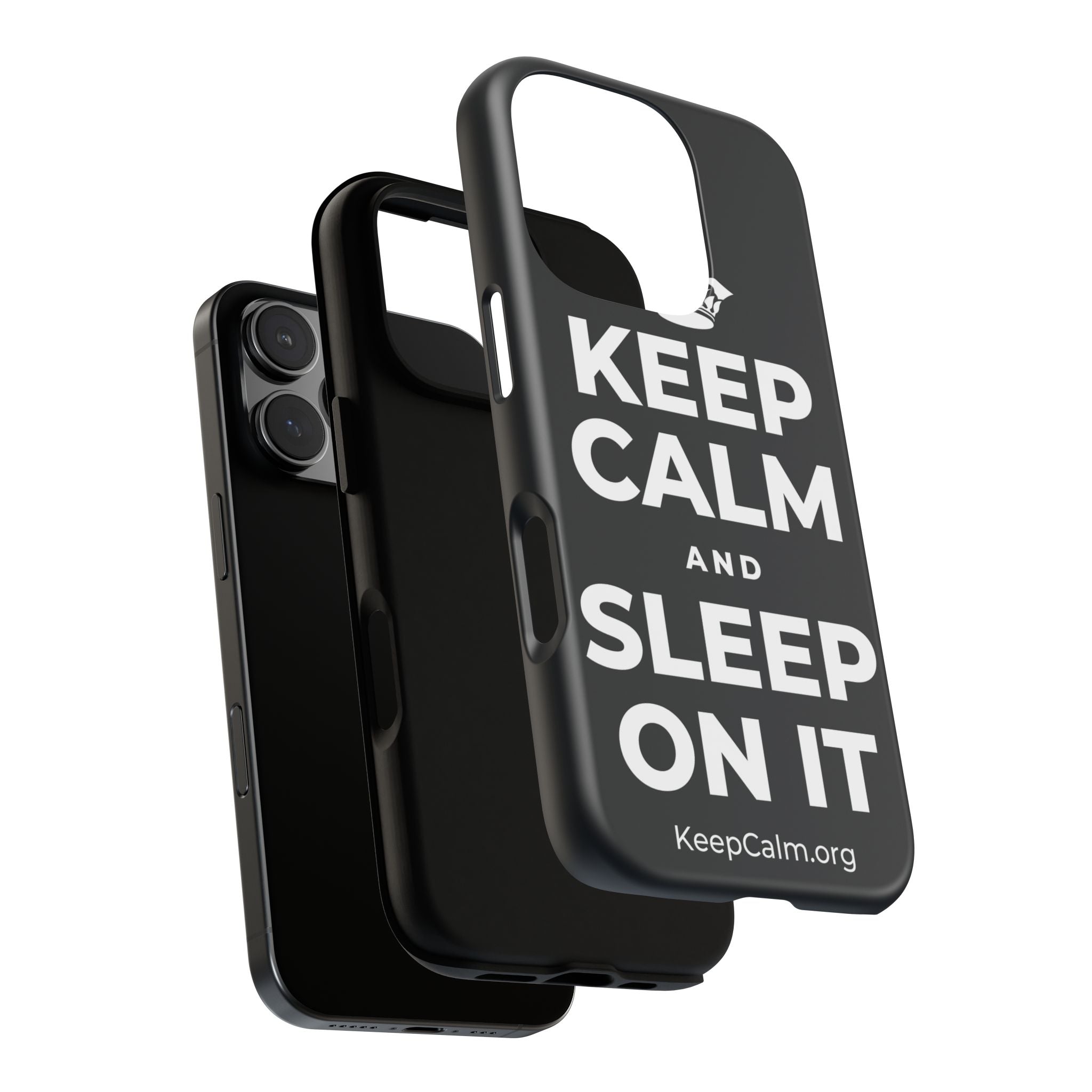KEEP CALM AND SLEEP ON IT Phone Case (Dark)