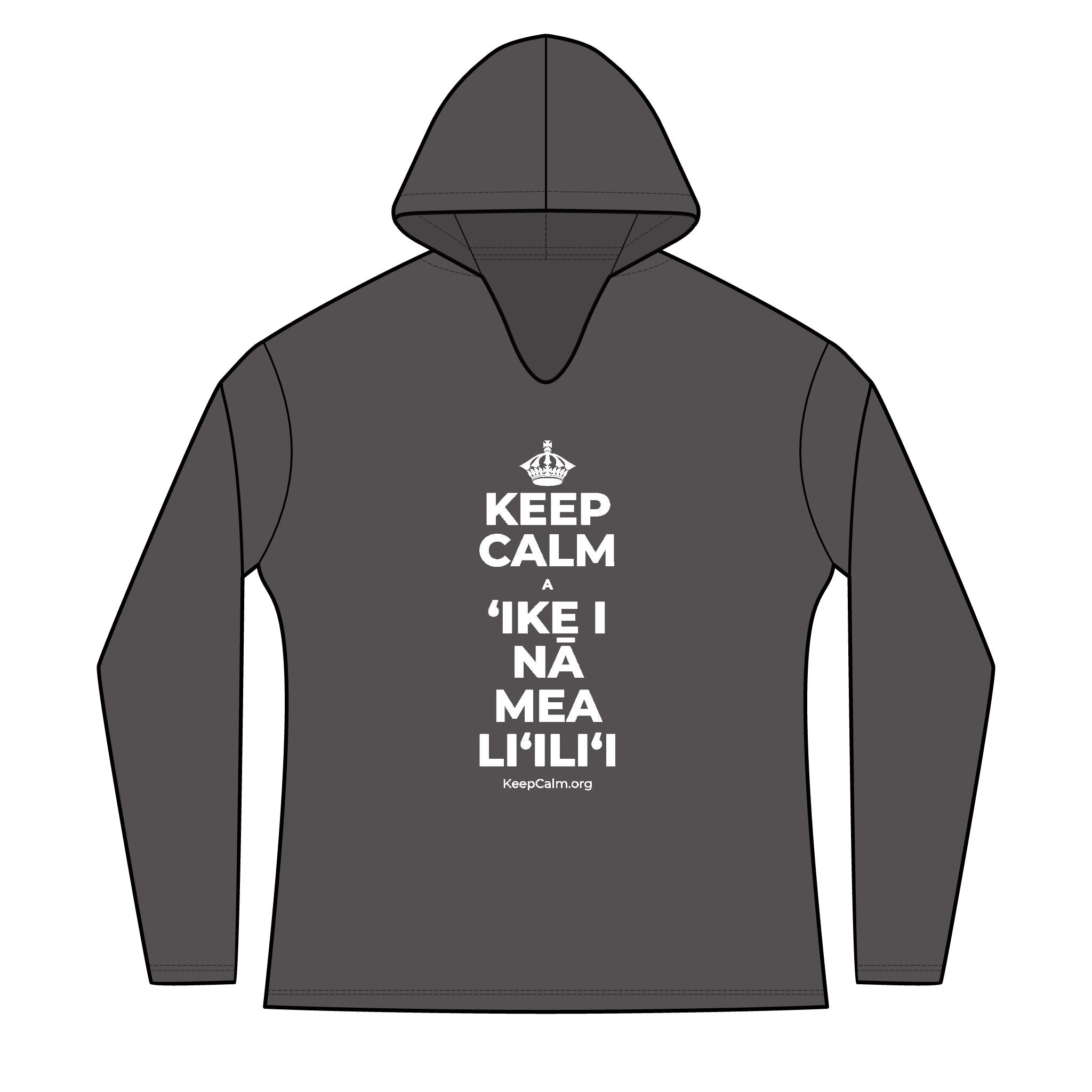 KEEP CALM A ʻIKE I NĀ MEA LIʻILIʻI Women's Long Sleeve Hoodie