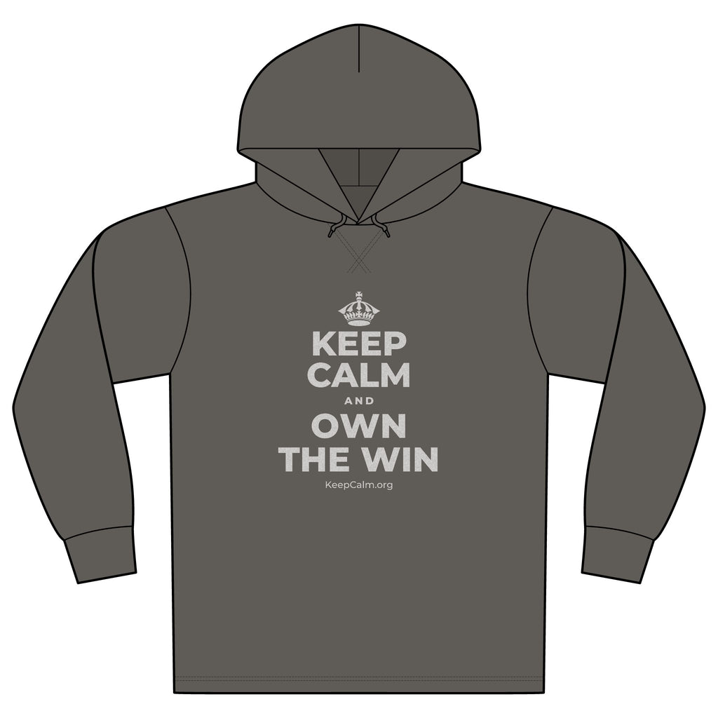 KEEP CALM AND OWN THE WIN Organic Hoodie Tee