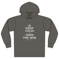 KEEP CALM AND OWN THE WIN Organic Hoodie Tee