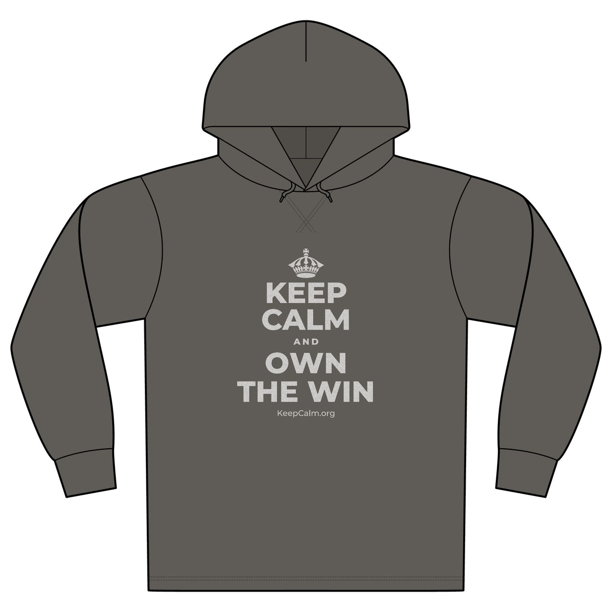 KEEP CALM AND OWN THE WIN Organic Hoodie Tee