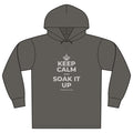 KEEP CALM AND SOAK IT UP Organic Hoodie Tee