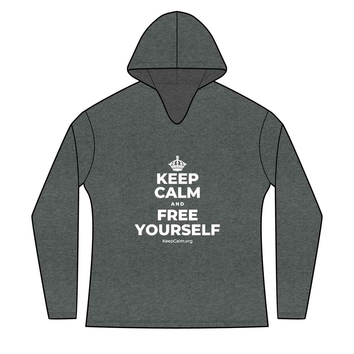 KEEP CALM AND FREE YOURSELF Women's Long Sleeve Hoodie