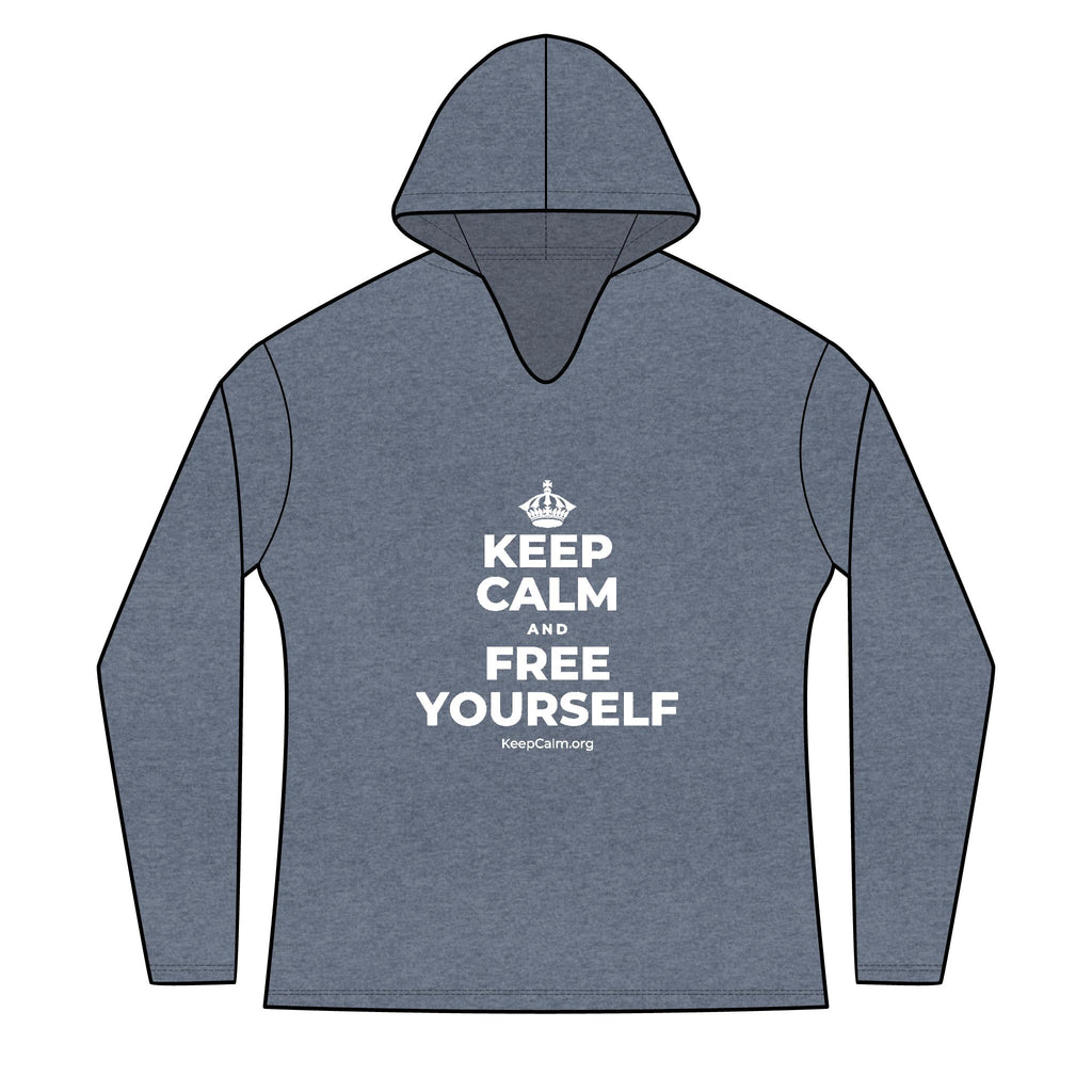 KEEP CALM AND FREE YOURSELF Women's Long Sleeve Hoodie