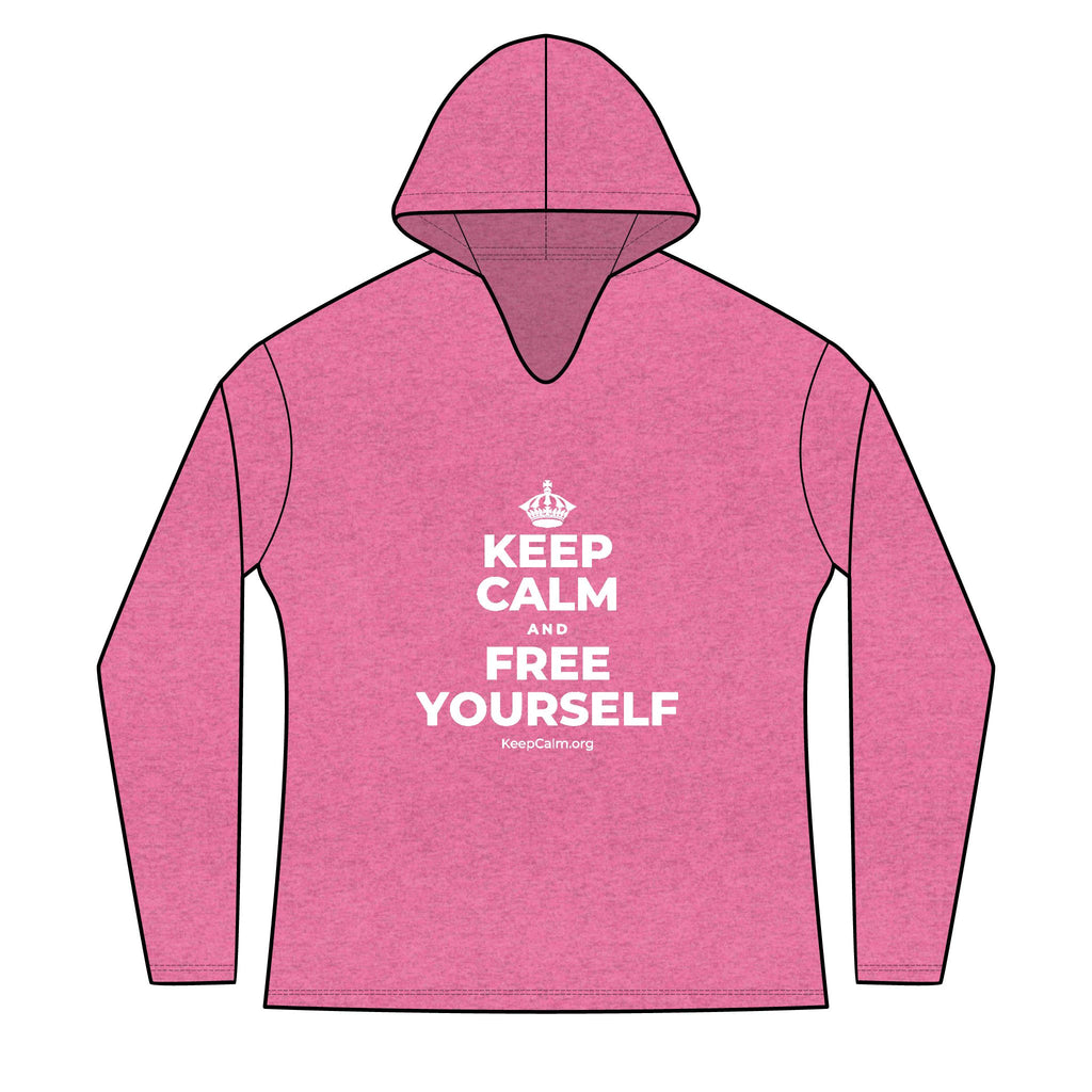 KEEP CALM AND FREE YOURSELF Women's Long Sleeve Hoodie