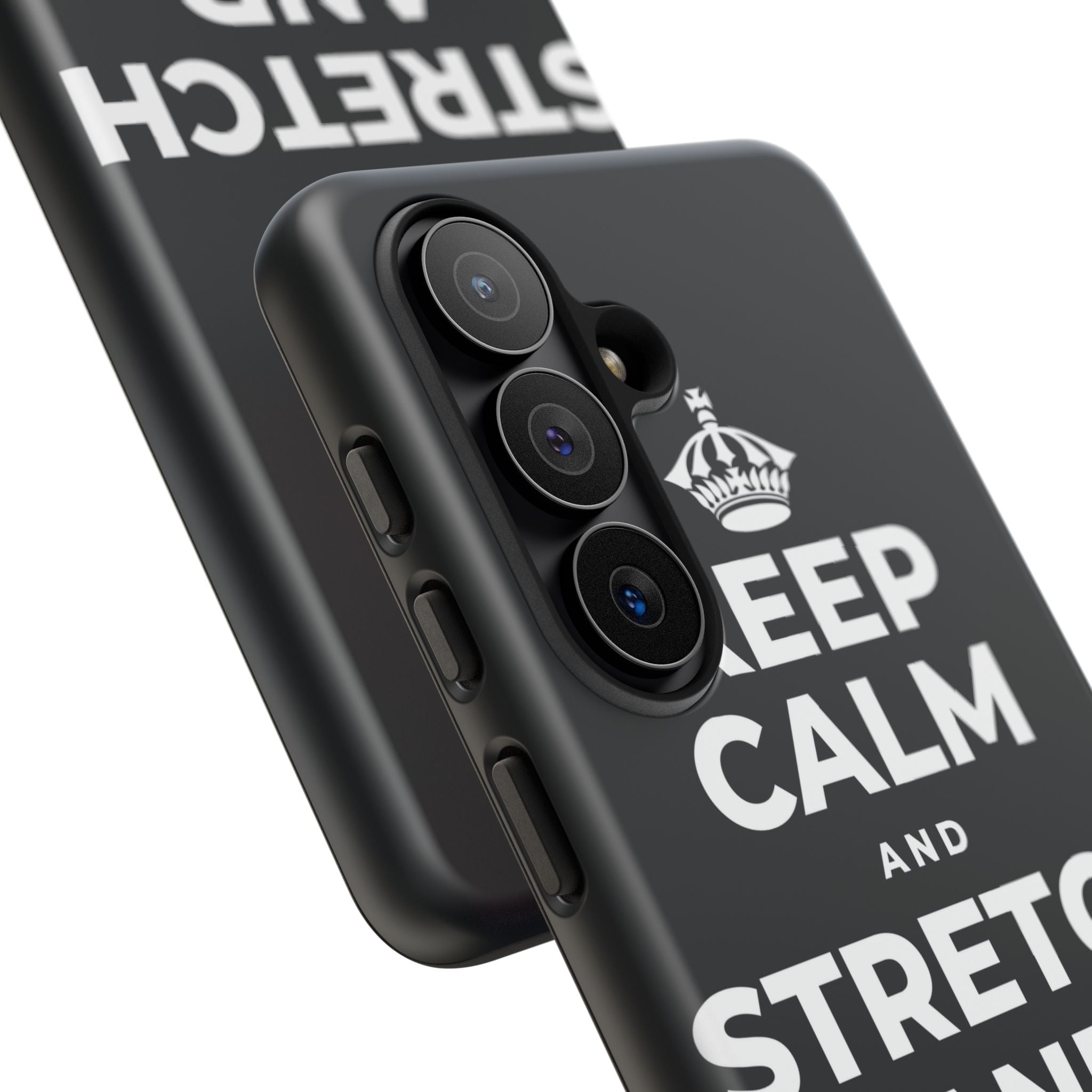 KEEP CALM AND STRETCH AND YAWN IT OUT Phone Case (Dark)