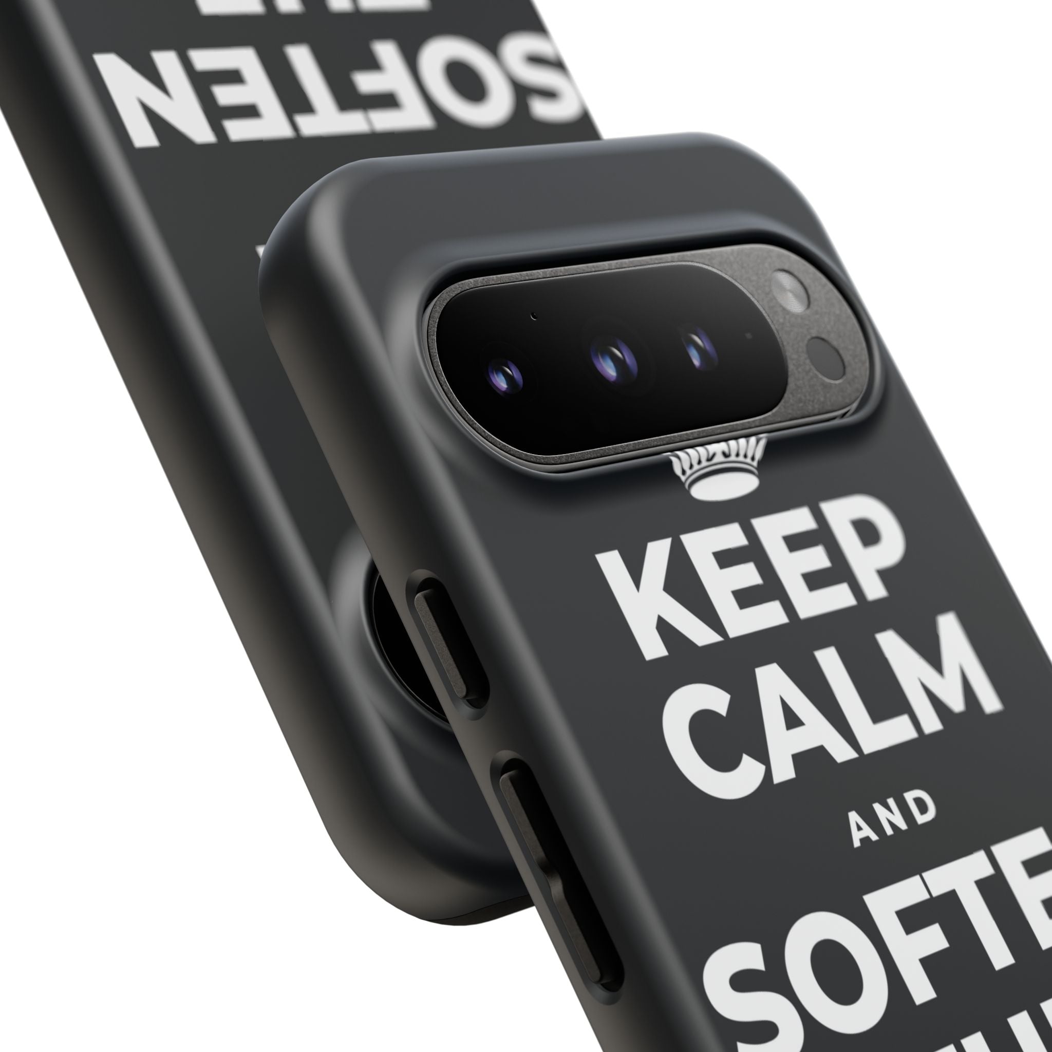 KEEP CALM AND SOFTEN THE INNER VOICE Phone Case (Dark)