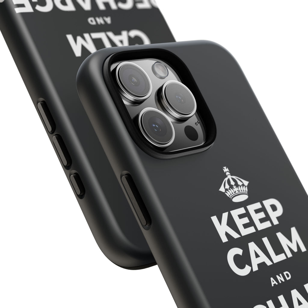 KEEP CALM AND RECHARGE, NO GUILT Phone Case (Dark)