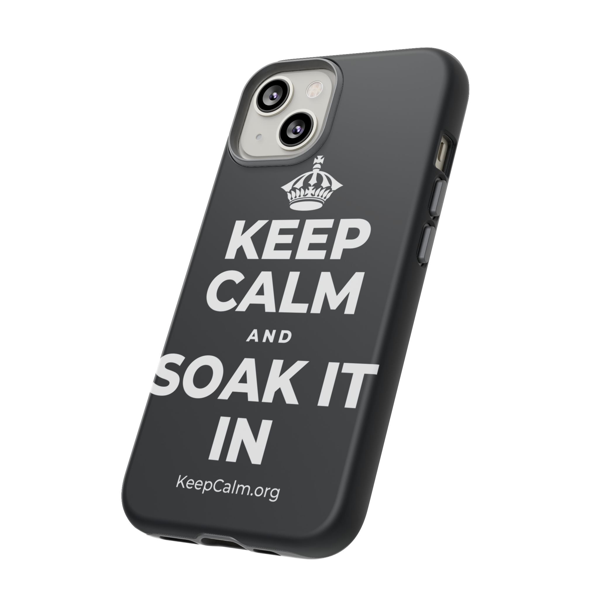 KEEP CALM AND SOAK IT IN Phone Case (Dark)