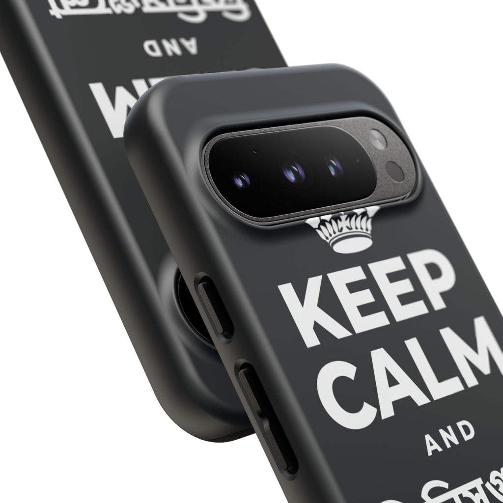 KEEP CALM AND জিনিসগুলো ঝরে যেতে দাও Phone Case (Dark)