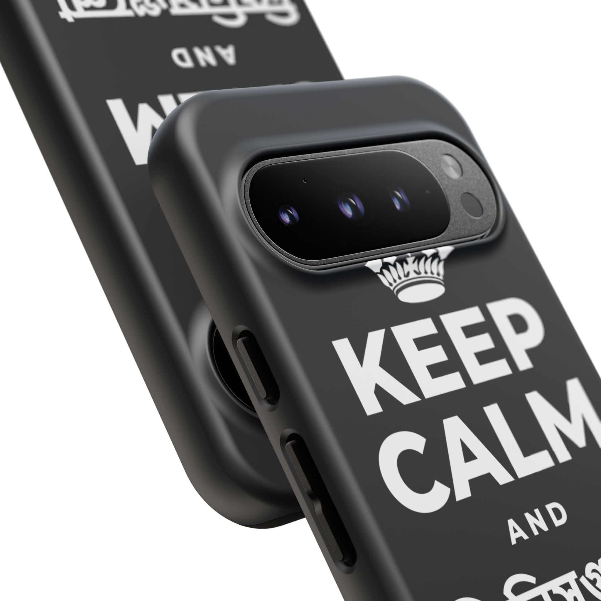 KEEP CALM AND জিনিসগুলো ঝরে যেতে দাও Phone Case (Dark)