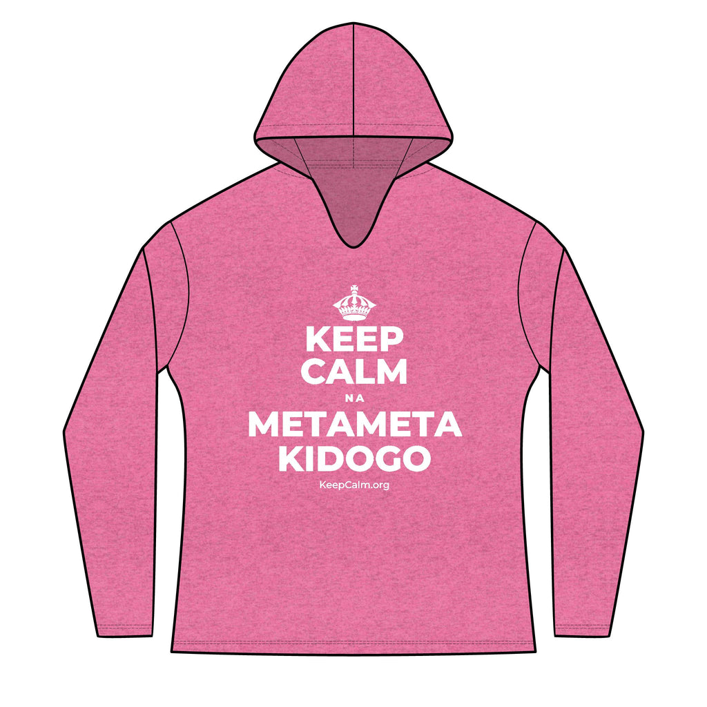 KEEP CALM NA METAMETA KIDOGO Women's Long Sleeve Hoodie