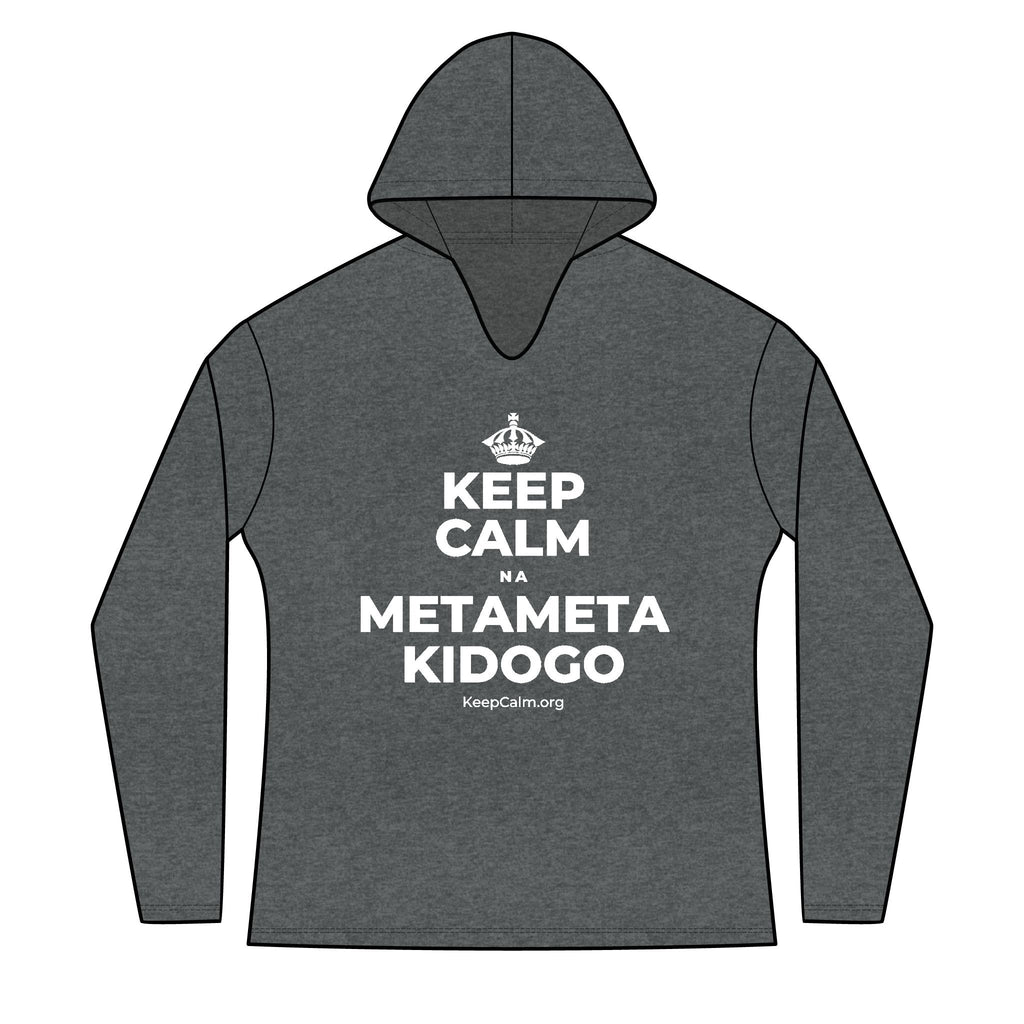 KEEP CALM NA METAMETA KIDOGO Women's Long Sleeve Hoodie