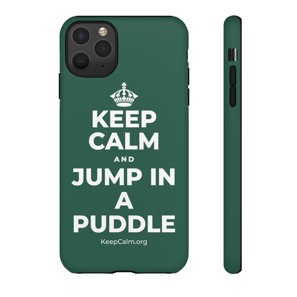 KEEP CALM AND JUMP IN A PUDDLE Phone Case