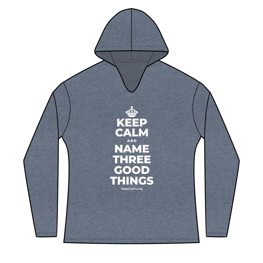 KEEP CALM AND NAME THREE GOOD THINGS Women's Long Sleeve Hoodie