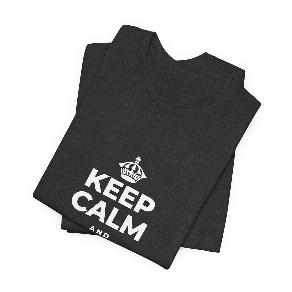 KEEP CALM AND KEEP DREAMING T-Shirt (White–Asphalt)