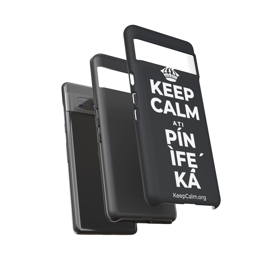 KEEP CALM ATI PÍN ÌFẸ́ KÁ Phone Case (Dark)