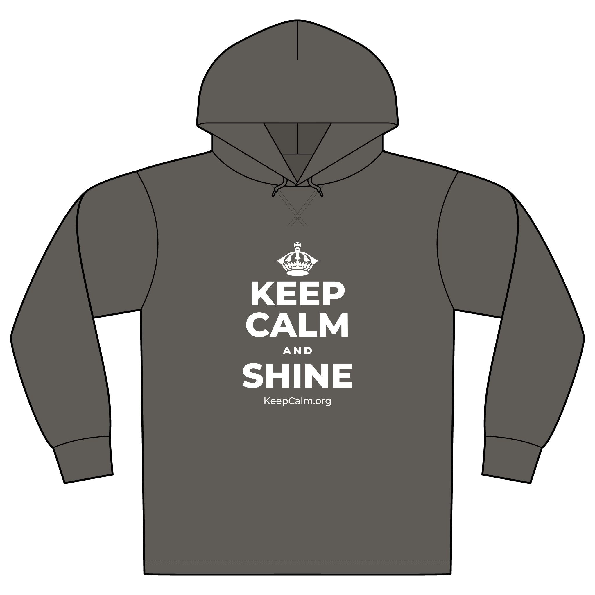 KEEP CALM AND SHINE Organic Hoodie Tee