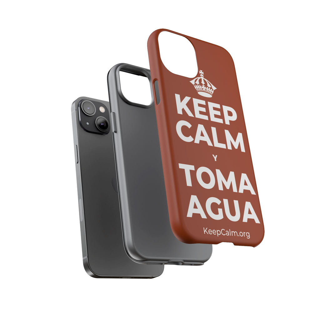 KEEP CALM Y TOMA AGUA Phone Case