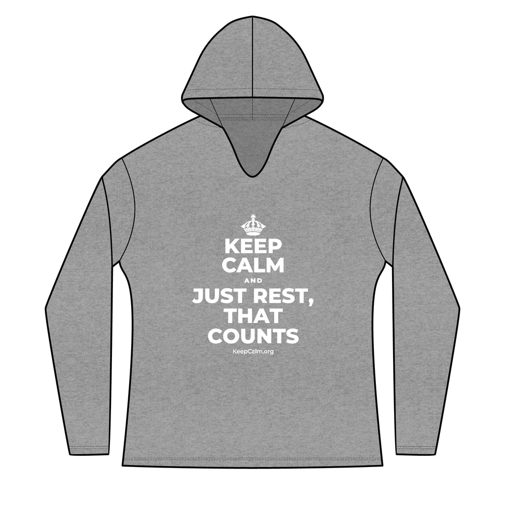 KEEP CALM AND JUST REST, THAT COUNTS Women's Long Sleeve Hoodie