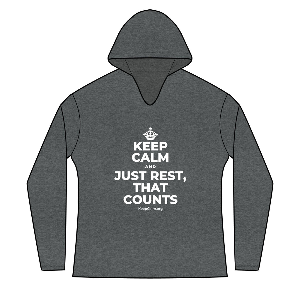 KEEP CALM AND JUST REST, THAT COUNTS Women's Long Sleeve Hoodie