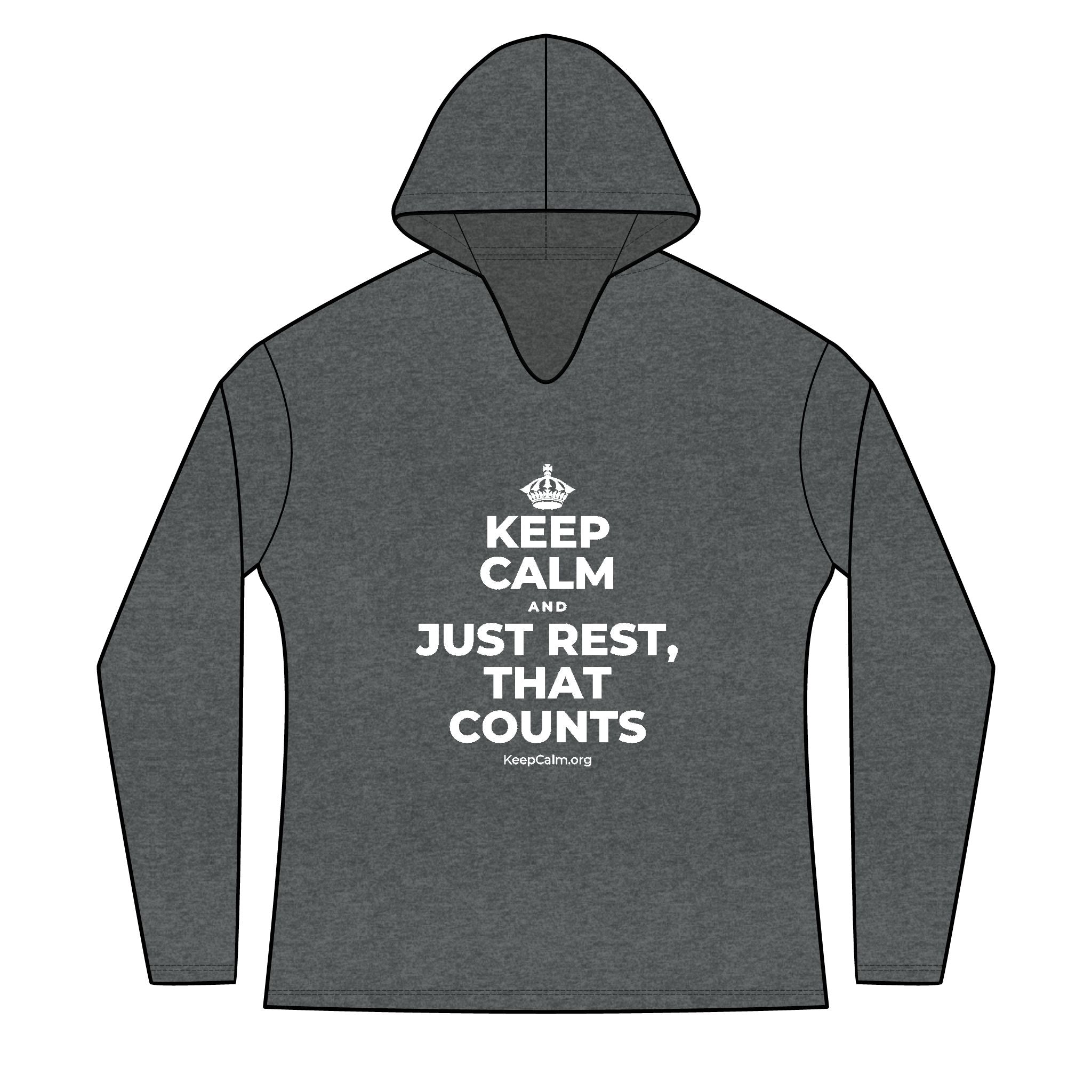 KEEP CALM AND JUST REST, THAT COUNTS Women's Long Sleeve Hoodie