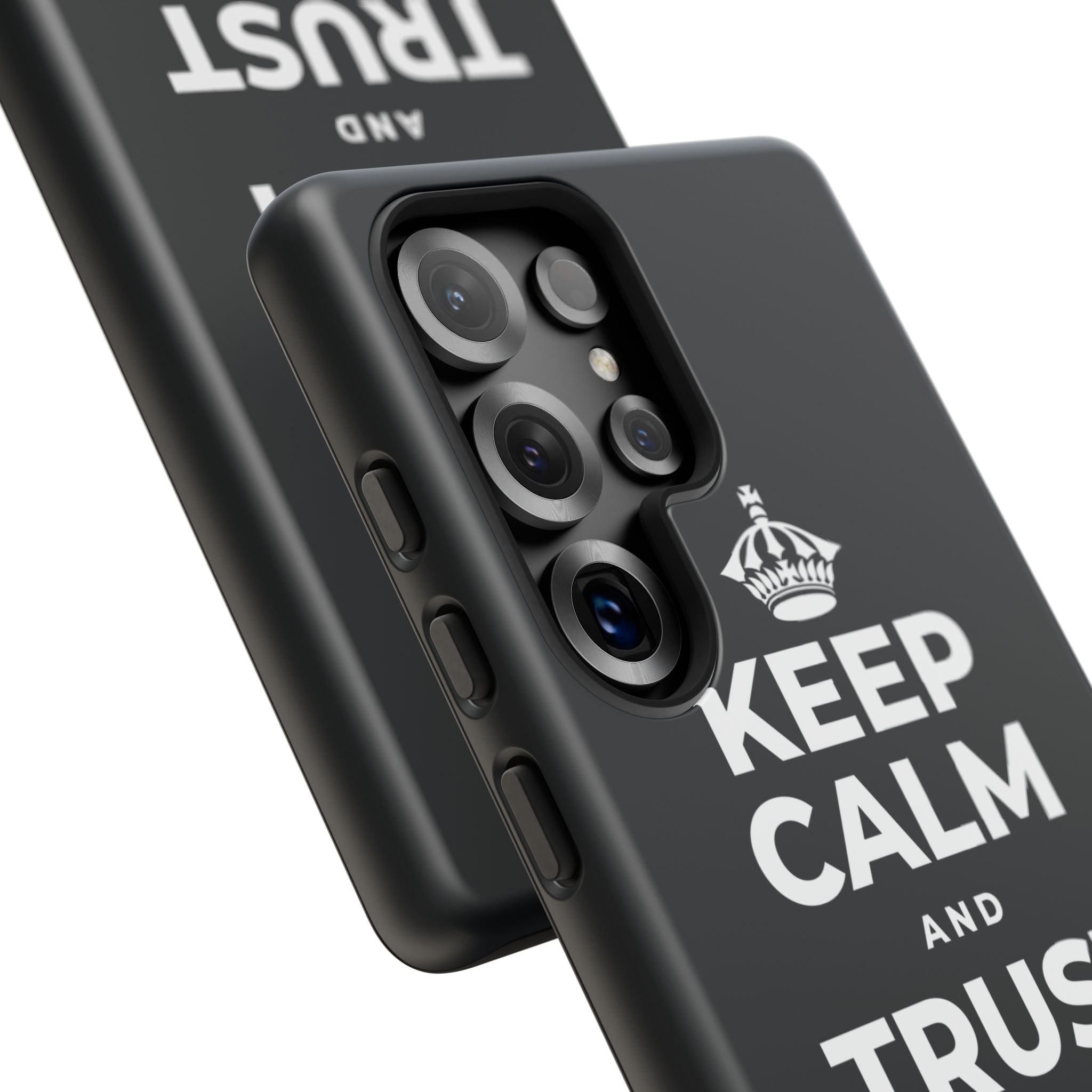 KEEP CALM AND TRUST THE PROCESS Phone Case (Dark)