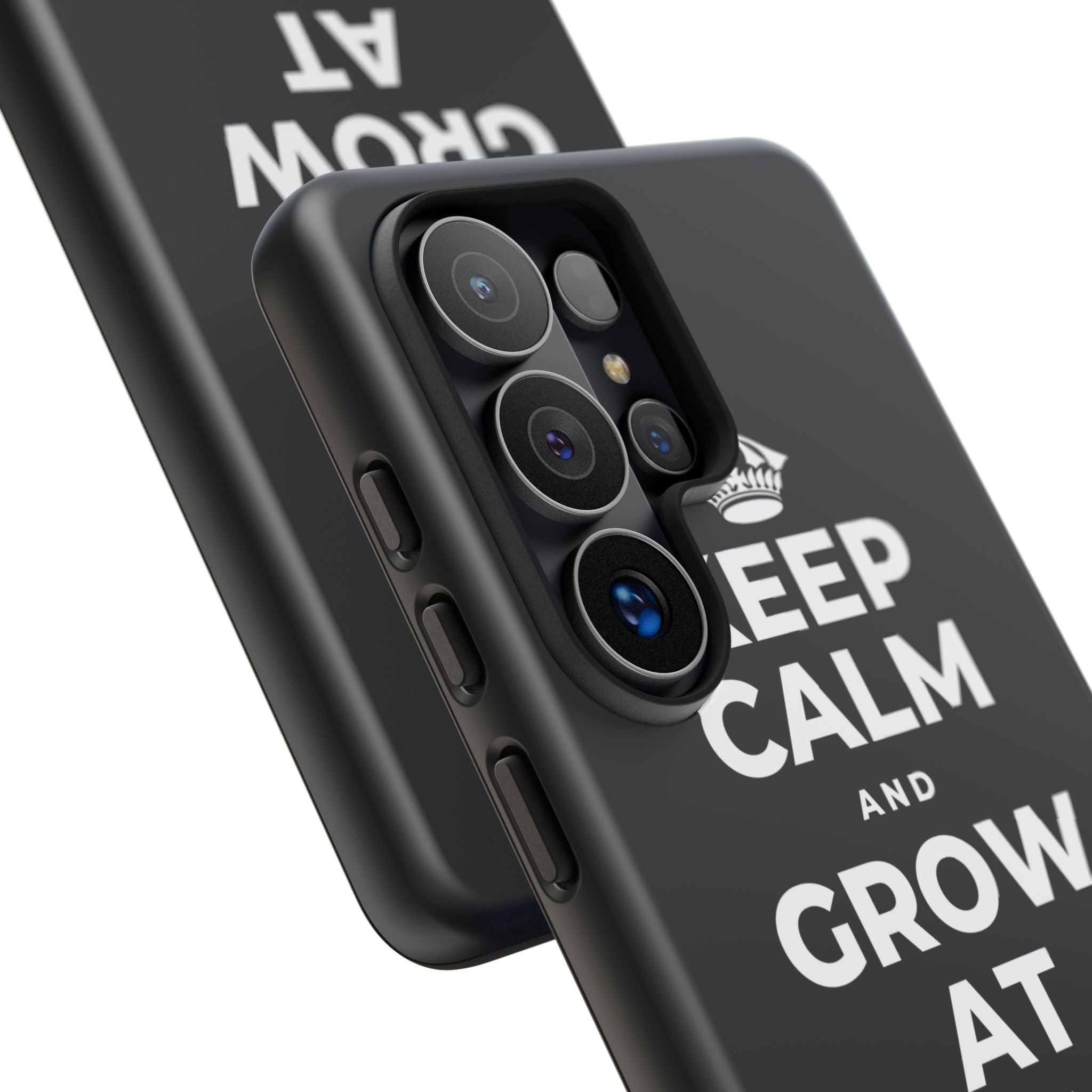 KEEP CALM AND GROW AT YOUR OWN PACE Phone Case (Dark)
