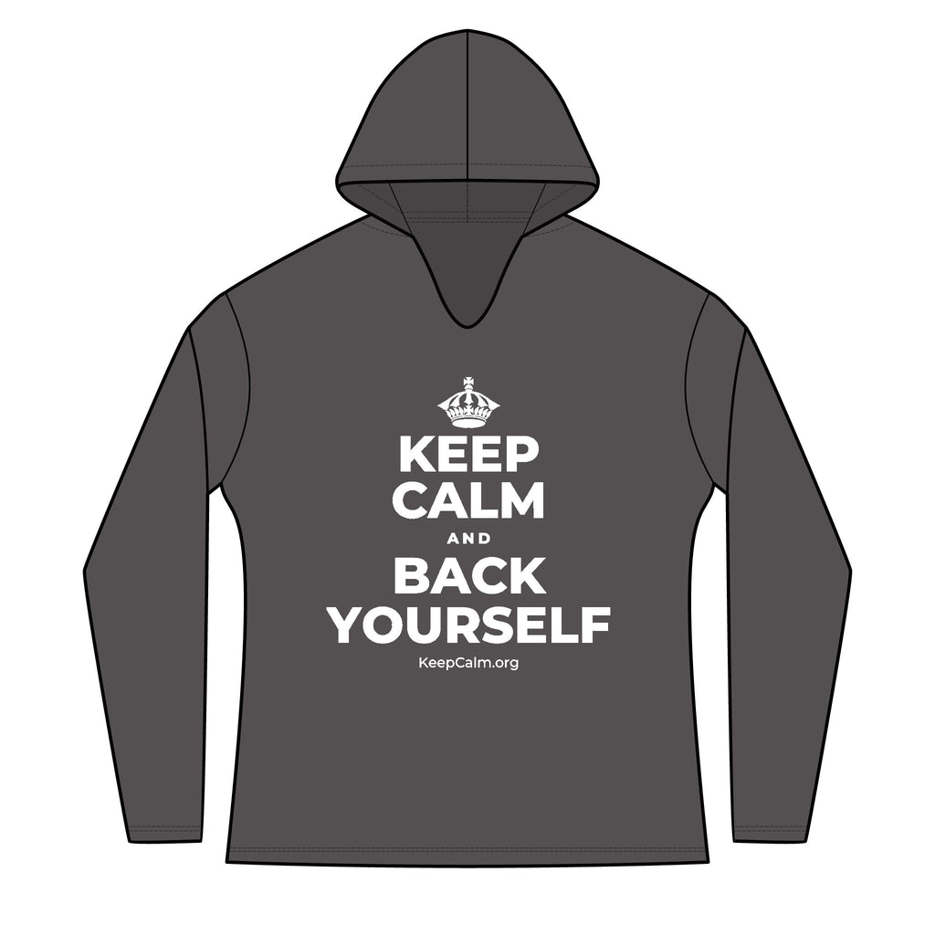 KEEP CALM AND BACK YOURSELF Women's Long Sleeve Hoodie