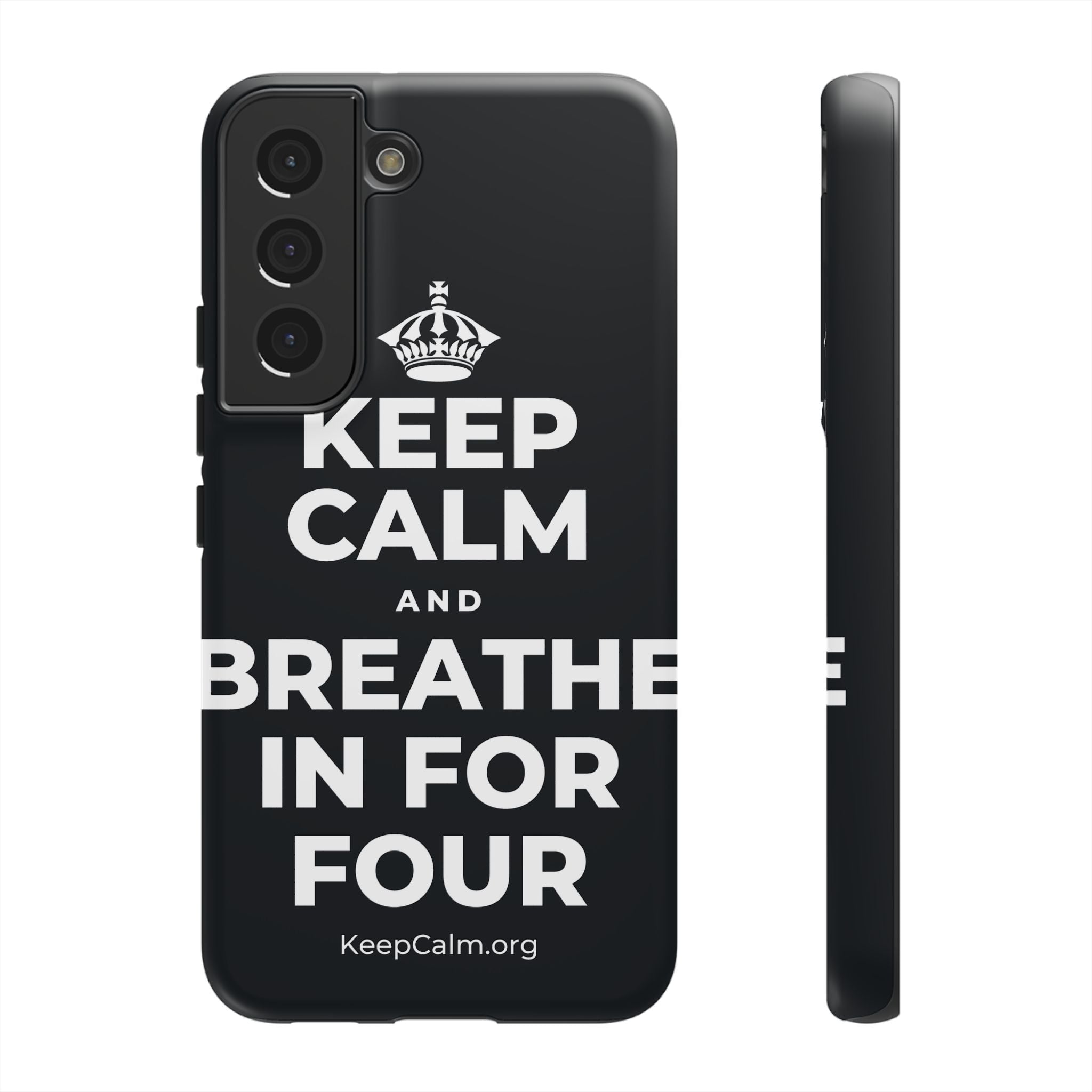 KEEP CALM AND BREATHE IN FOR FOUR Phone Case (Dark)