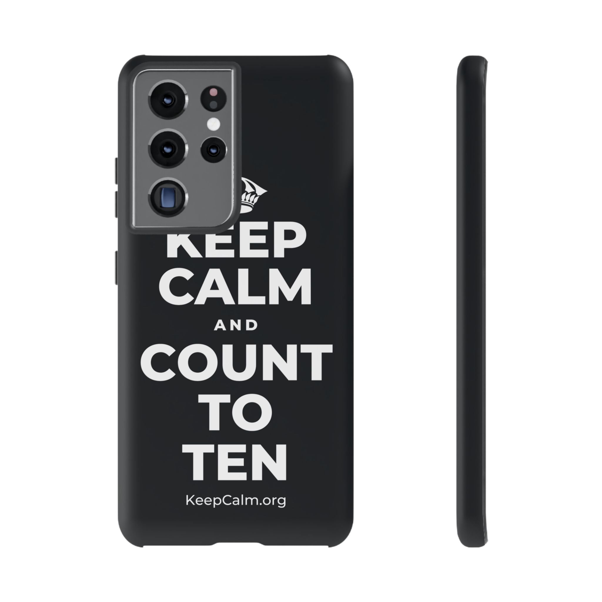 KEEP CALM AND COUNT TO TEN Phone Case (Dark)