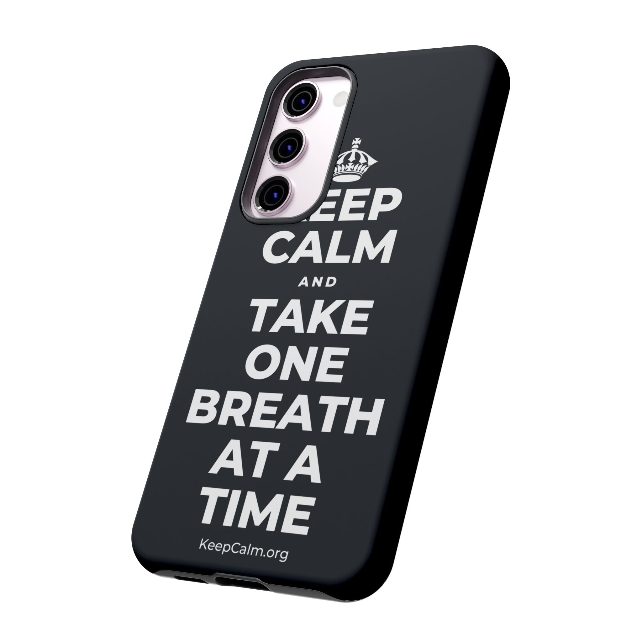 KEEP CALM AND TAKE ONE BREATH AT A TIME Phone Case (Dark)