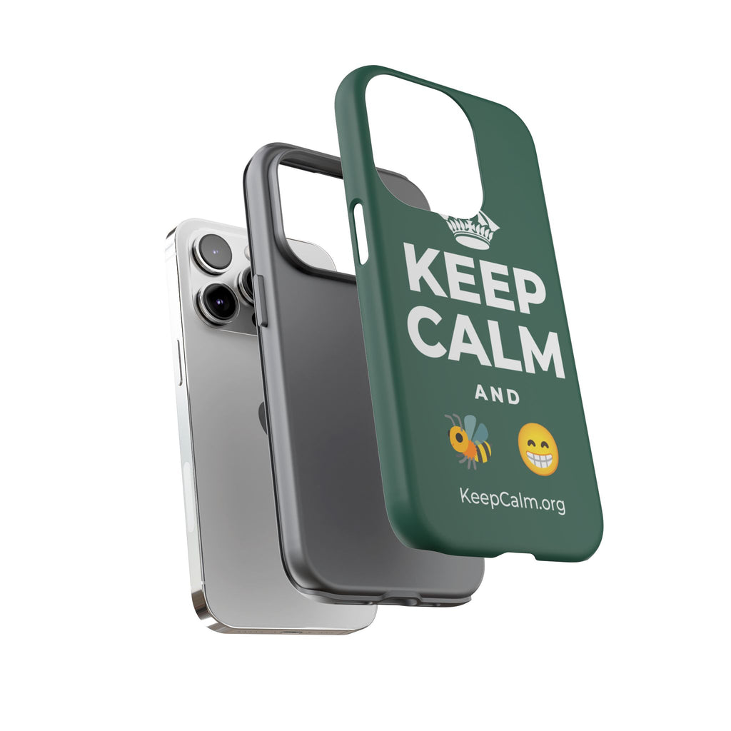 KEEP CALM AND BEE HAPPY Phone Case