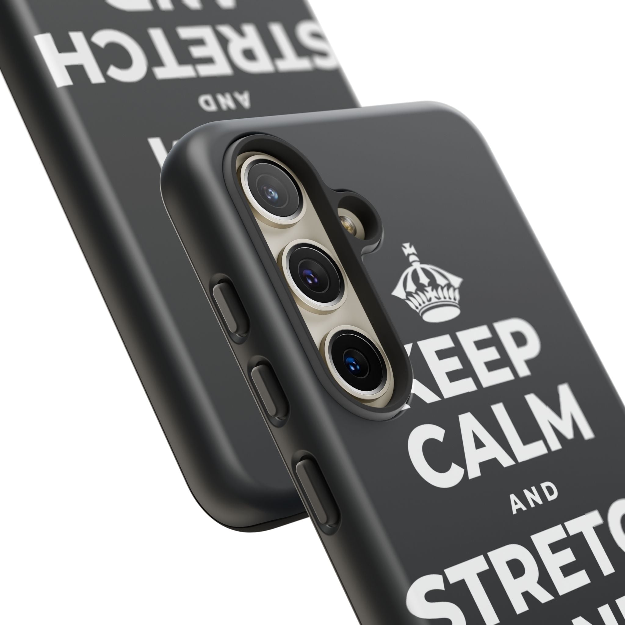 KEEP CALM AND STRETCH AND YAWN IT OUT Phone Case (Dark)