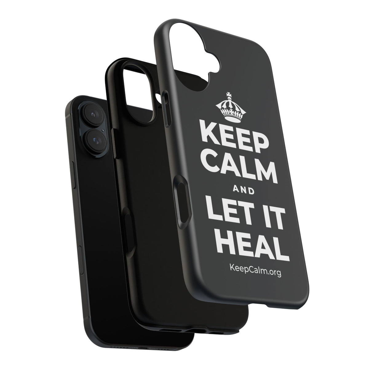 KEEP CALM AND LET IT HEAL Phone Case (Dark)