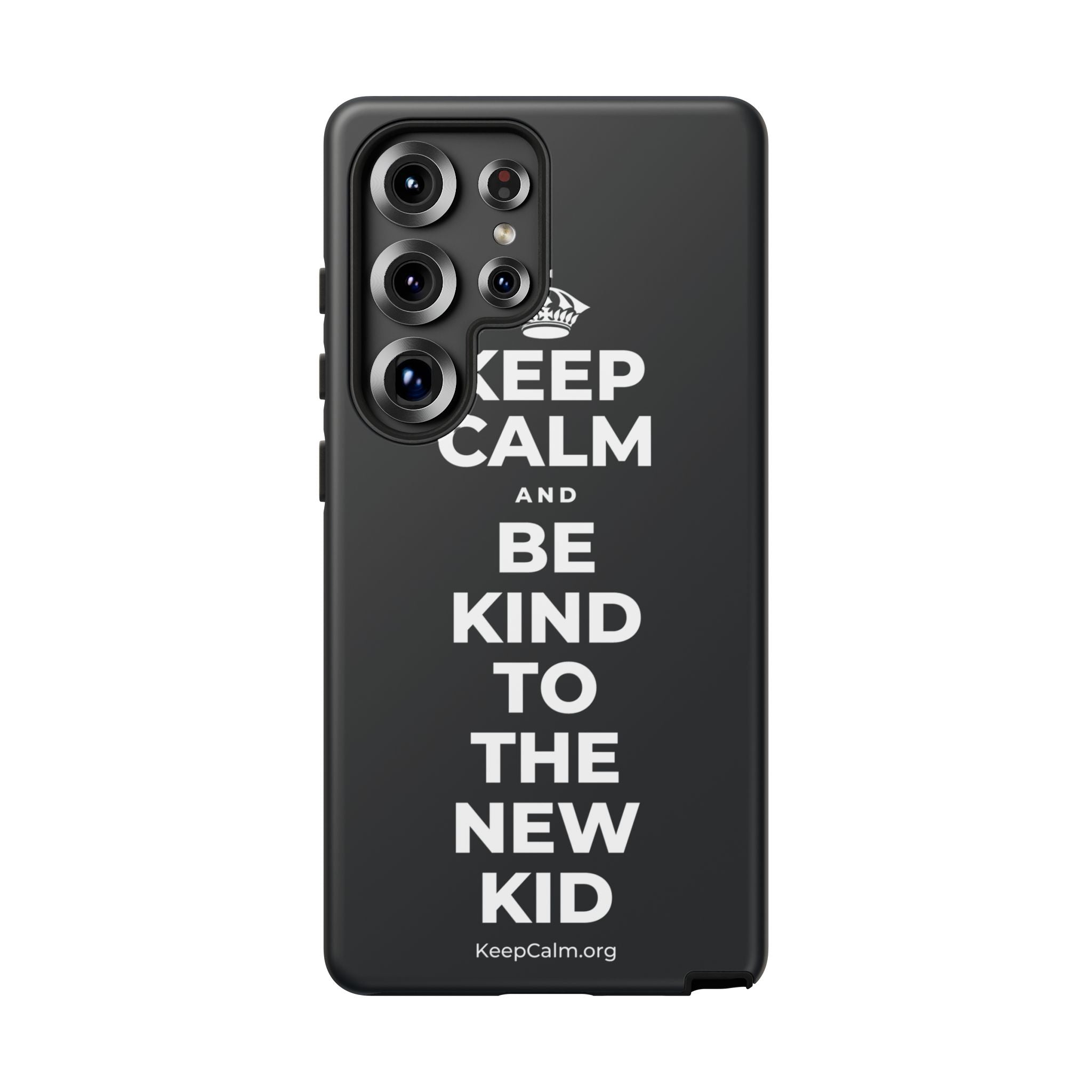 KEEP CALM AND BE KIND TO THE NEW KID Phone Case (Dark)