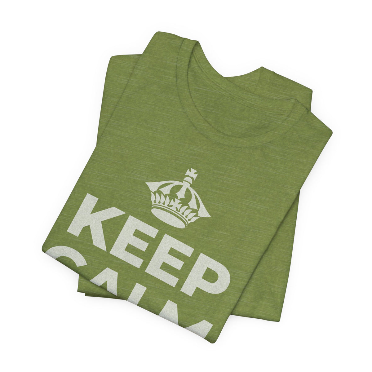 KEEP CALM AND あなたは愛される人 T-Shirt (Baby Blue–Silver)