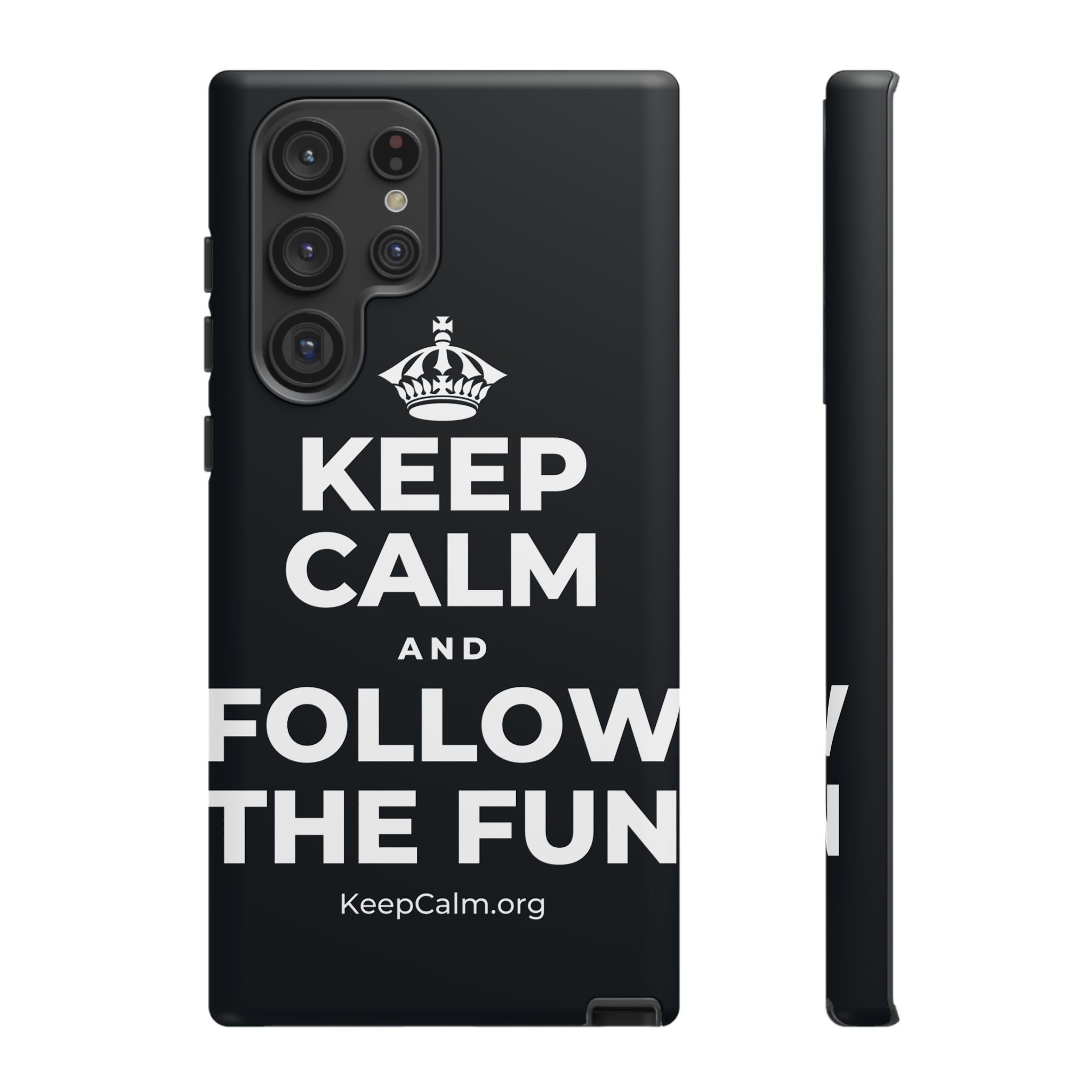 KEEP CALM AND FOLLOW THE FUN Phone Case (Dark)