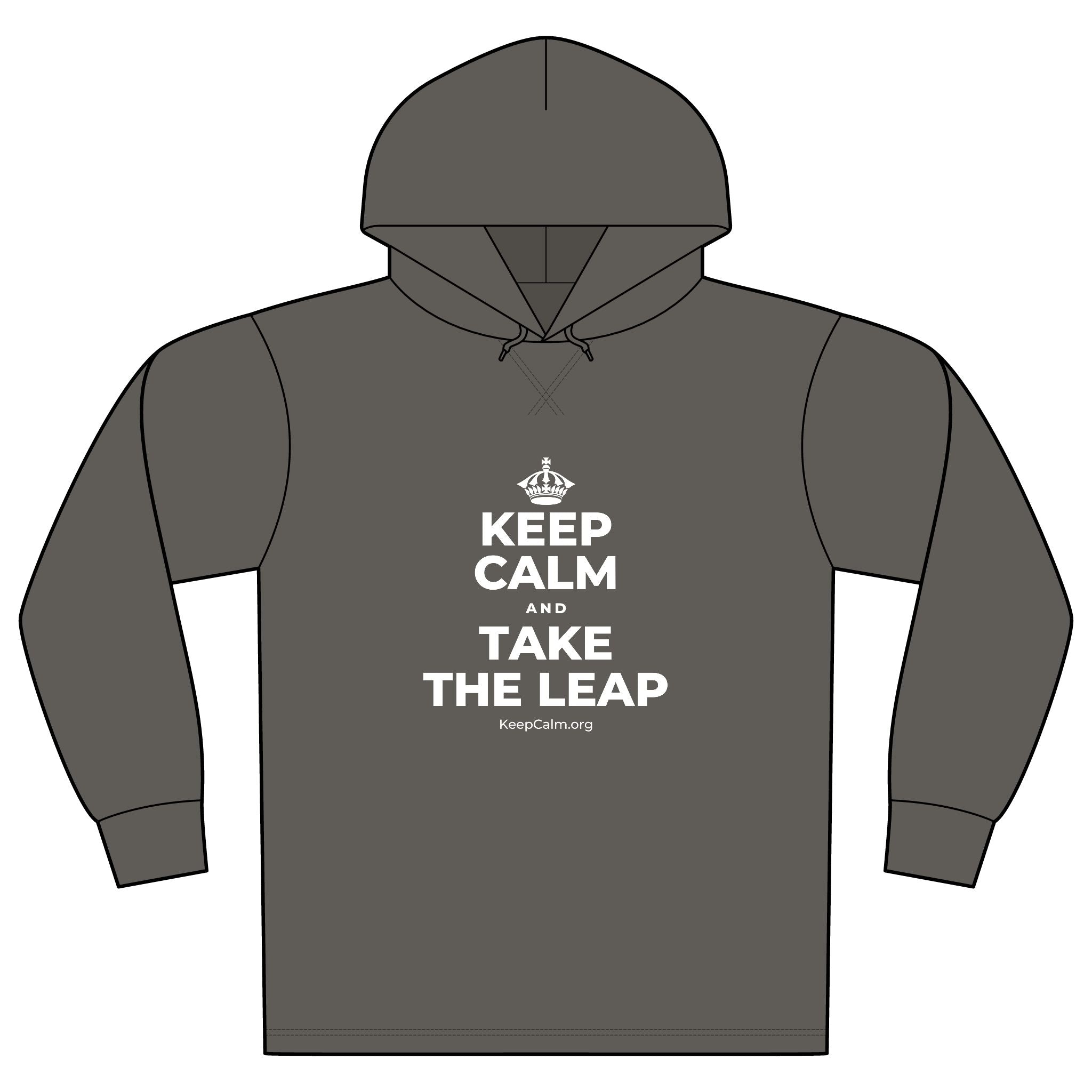 KEEP CALM AND TAKE THE LEAP Organic Hoodie Tee