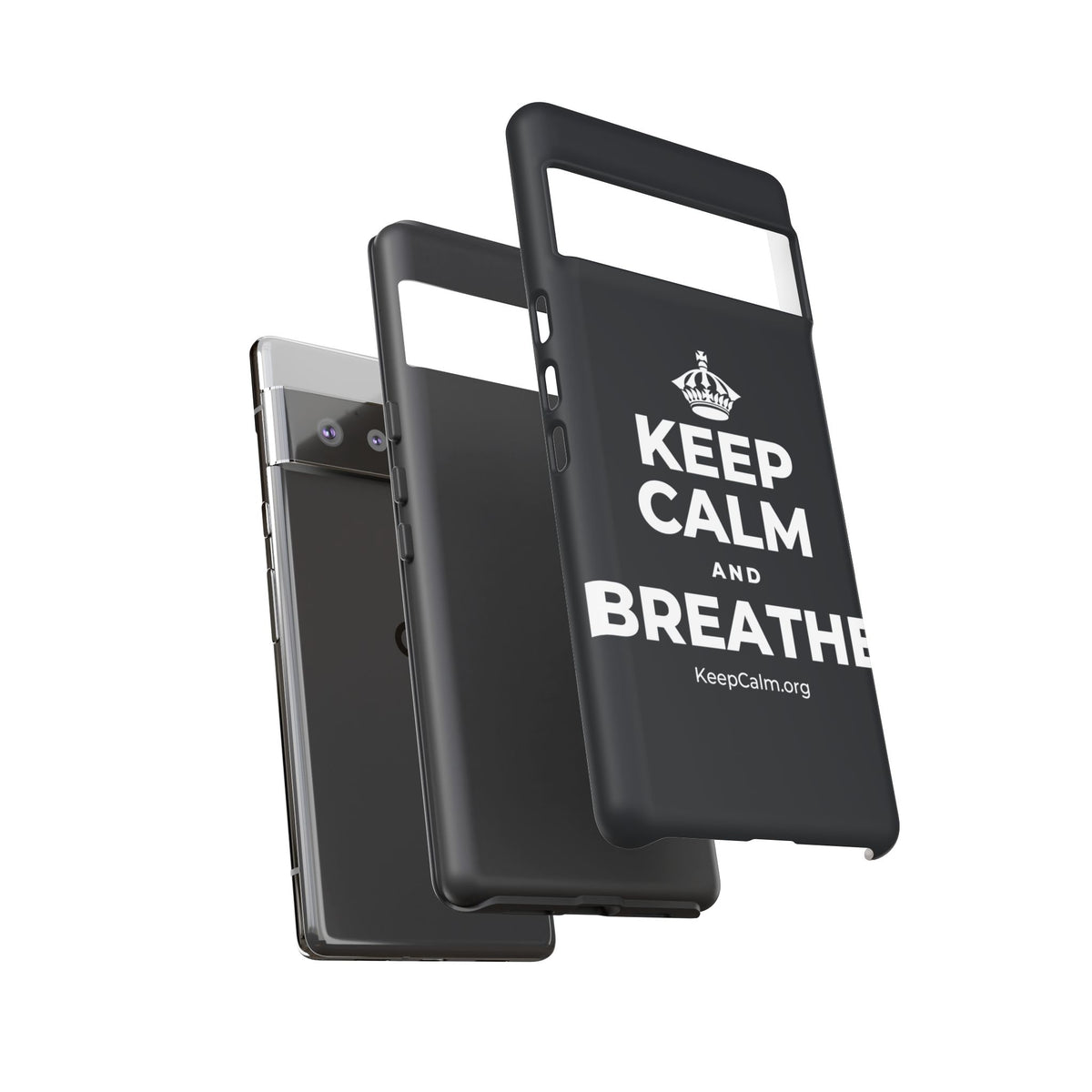 KEEP CALM AND BREATHE Phone Case (Dark)