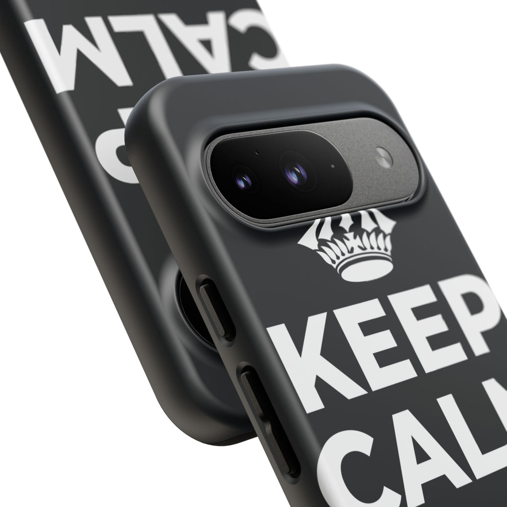 KEEP CALM AND เดินทีละก้าว Phone Case (Dark)