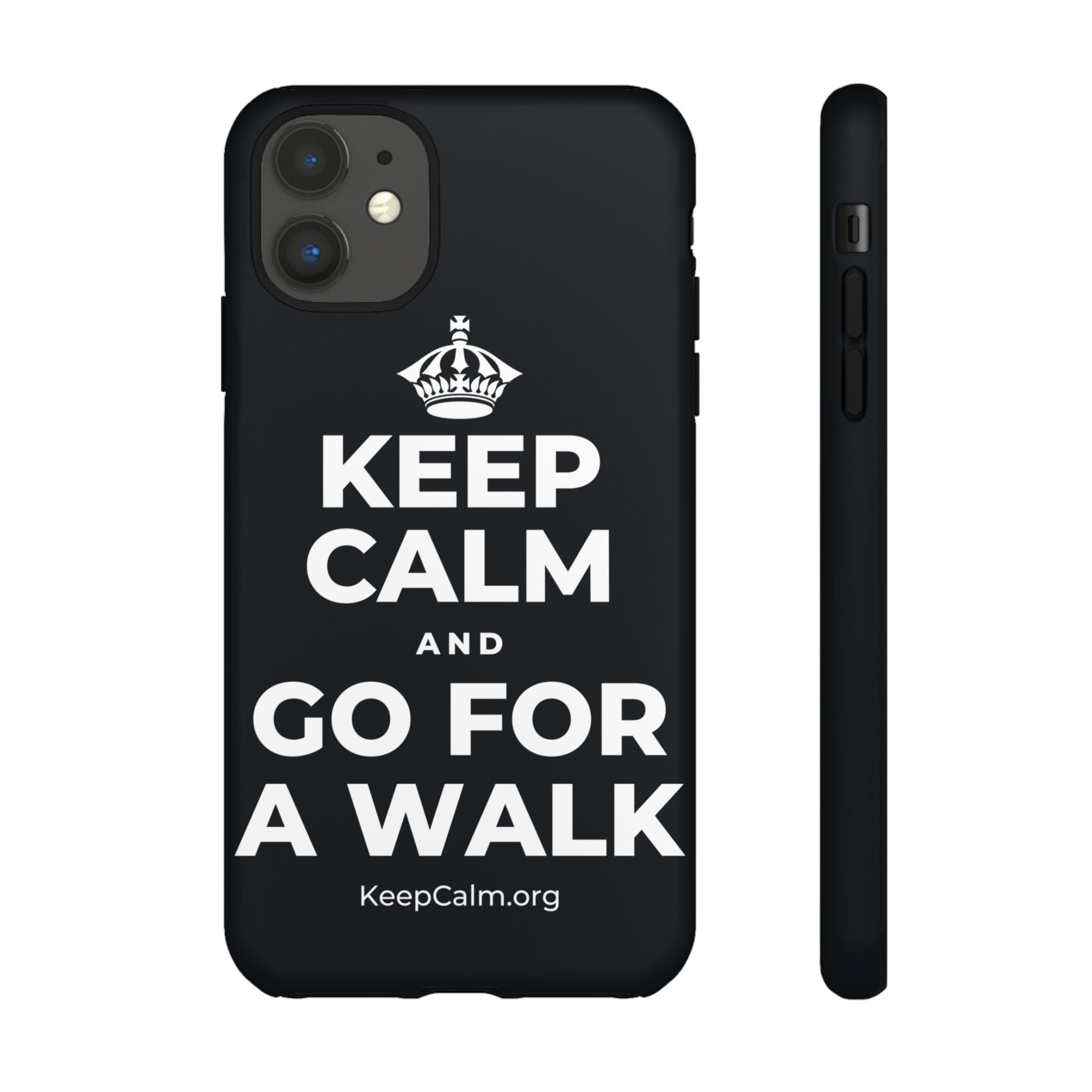 KEEP CALM AND GO FOR A WALK Phone Case (Dark)
