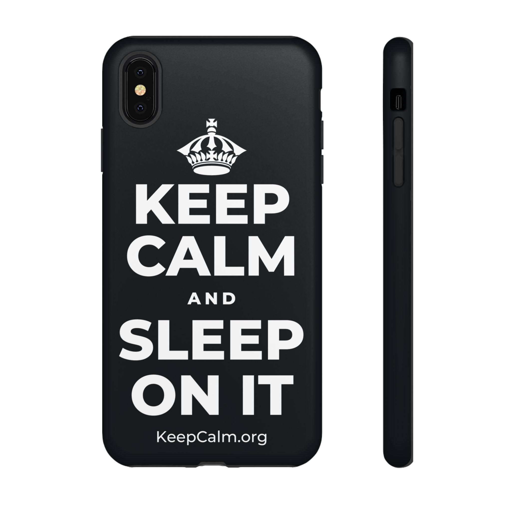 KEEP CALM AND SLEEP ON IT Phone Case (Dark)