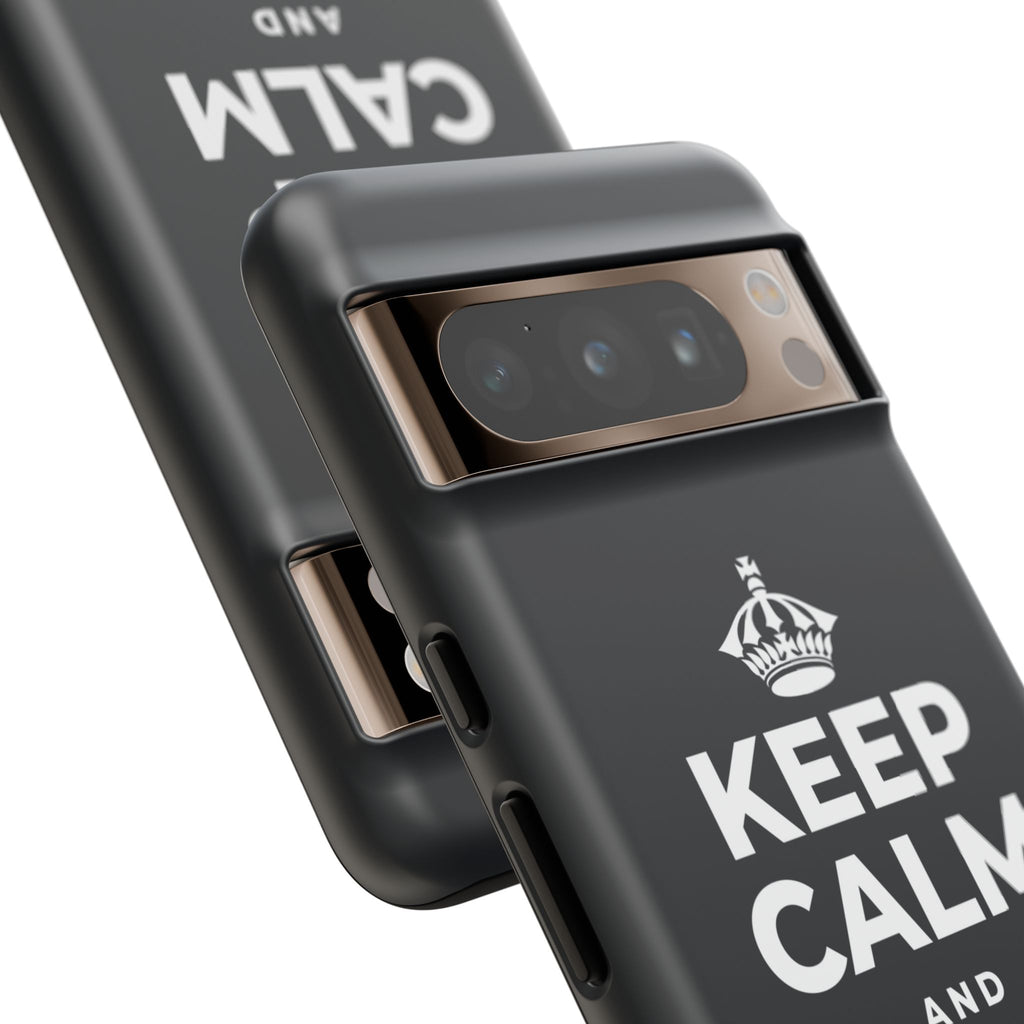 KEEP CALM AND BREATHE Phone Case (Dark)